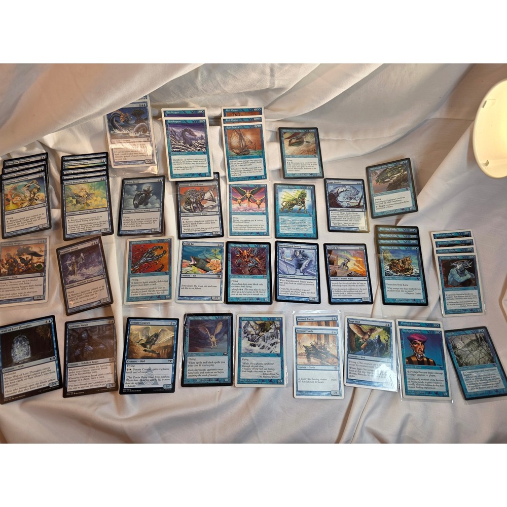 Magic The Gathering Blue Creature Card Lot MTG Soratami Oboro Phantasmal Bundle